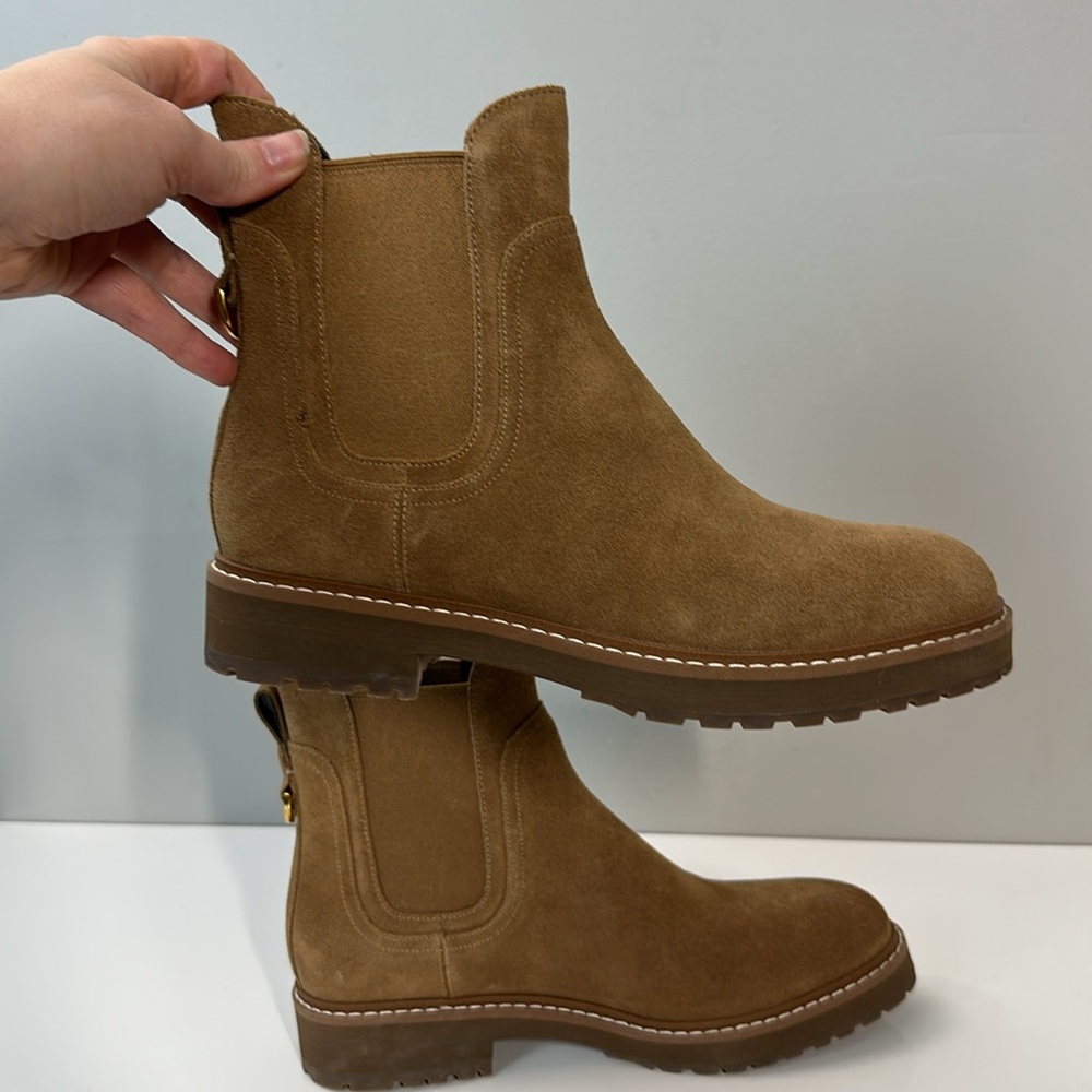 Cole Haan Greenwich Suede Waterproof Ankle Boots Size 8.5 - Picture 12 of 15